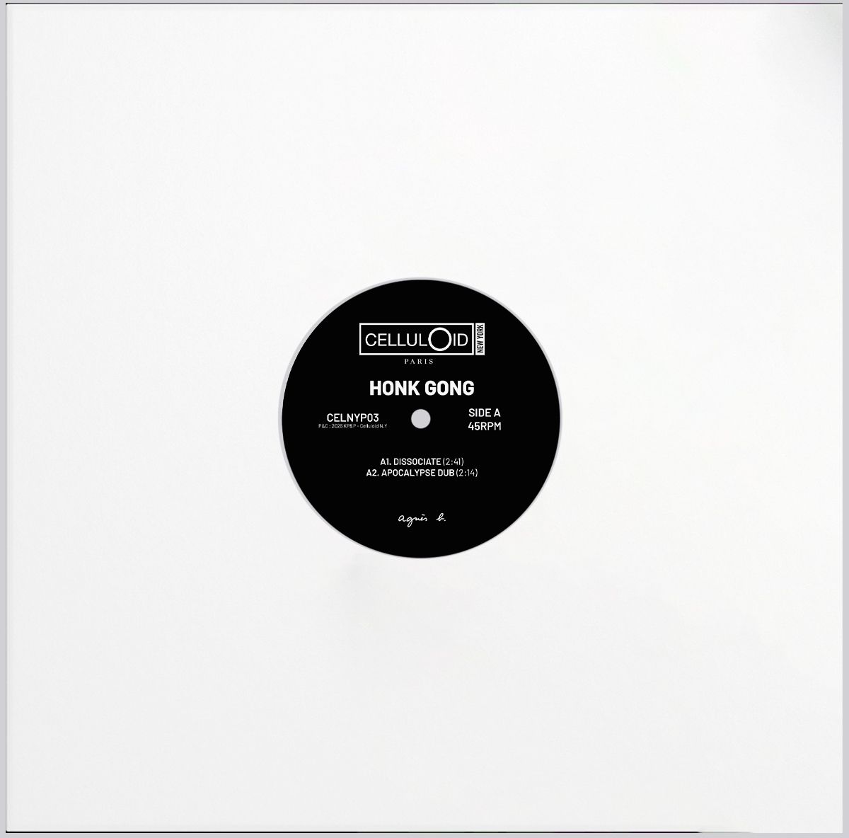 HONK GONG - DISSOCIATE [7" Single]