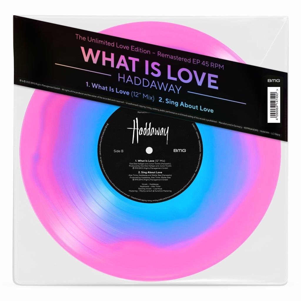 Haddaway - What Is Love EP [colored 10” in transparent PVC sleeve]