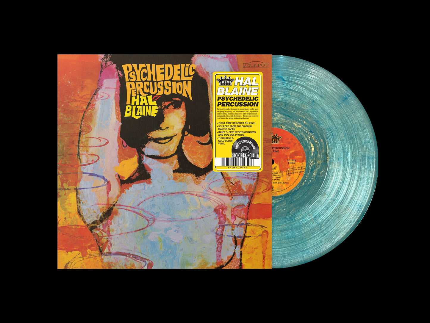 Hal Blaine - Psychedelic Percussion [Turquoise/Gold Vinyl] (RSD 2023)