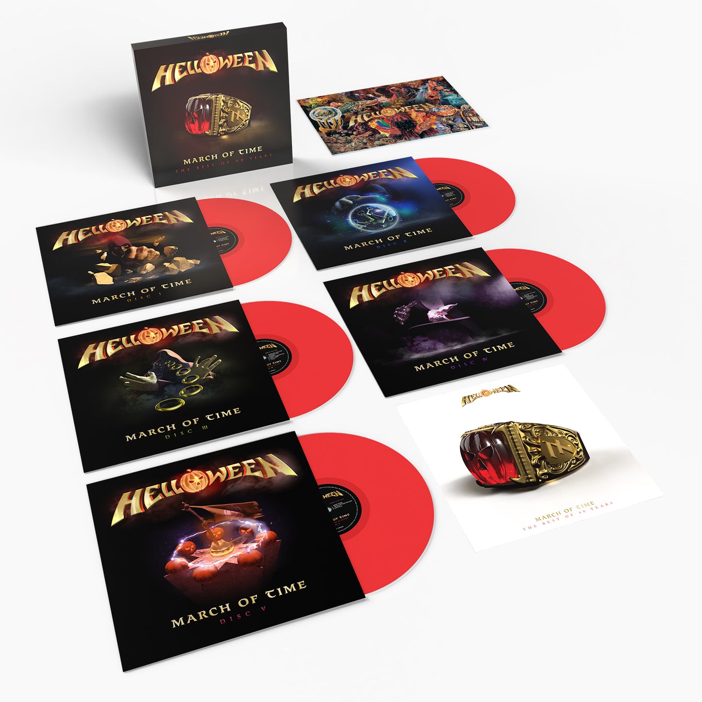 Helloween - March of Time (The Best of 40 Years) [5LP Red] (ONE PER CUSTOMER)