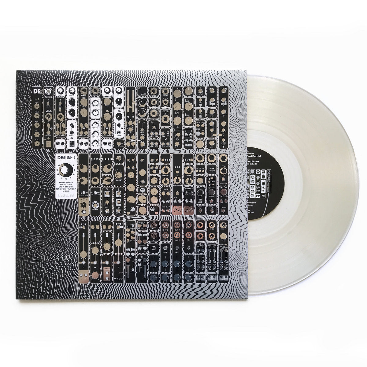Humanoid remix Plaid / Erik Van Den Broek / Steven Rutter / Lone - DE:1010 [full colour sleeve with silver foil / ltd clear vinyl / 180 grams]