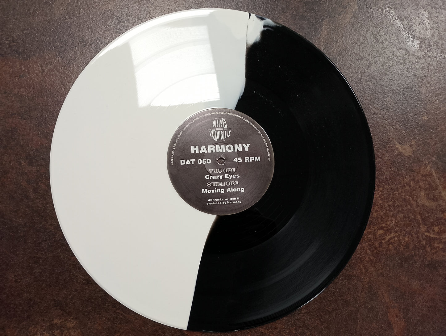Harmony - Moving Along / Crazy Eyes (Black & White Half/Half Special Vinyl)