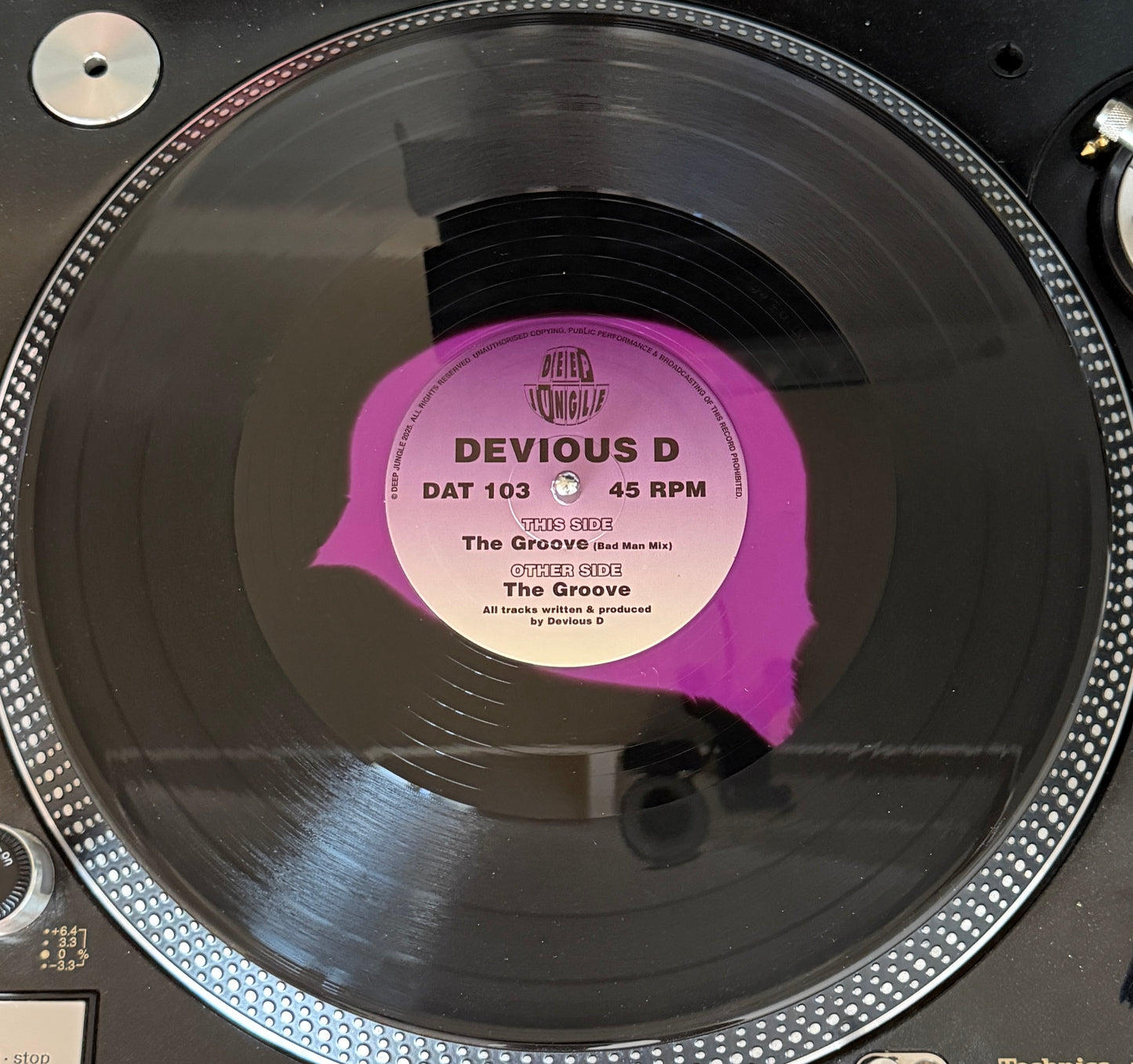 Devious D - The Groove (Black & Purple Donut Special Vinyl)