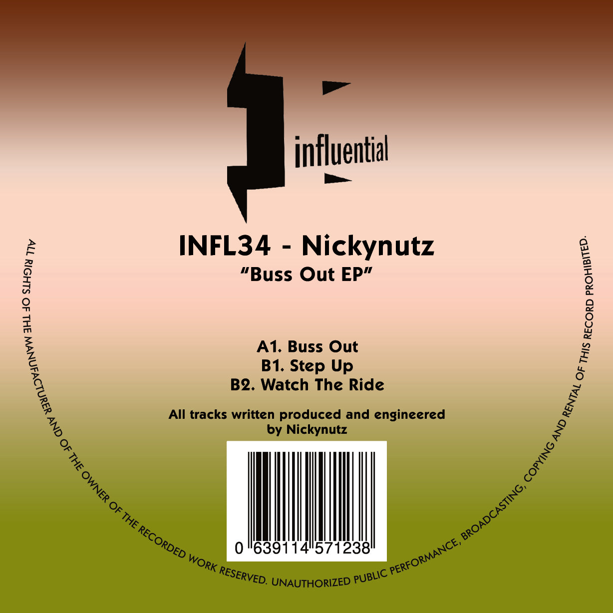 Nickynutz - Buss Out EP (Green Splatter Limited Edition)