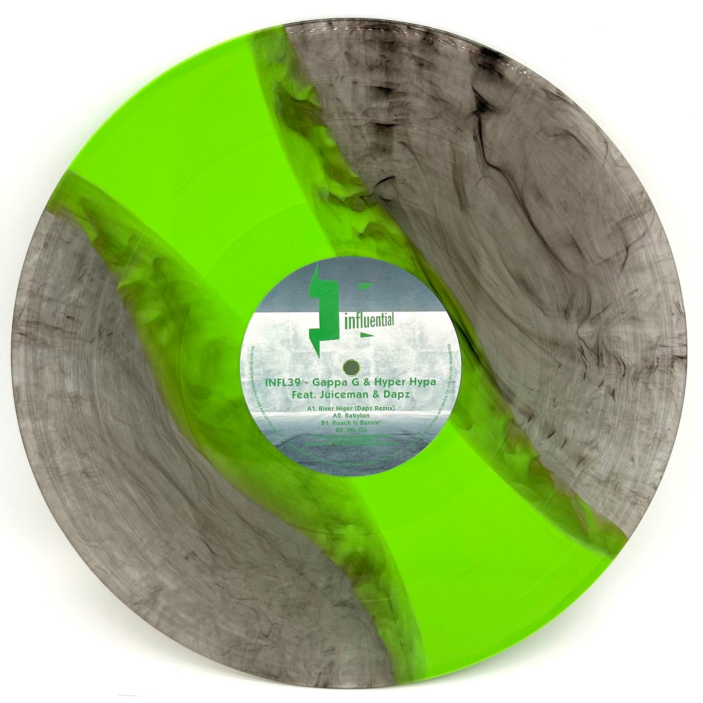 Gappa G & Hyper Hypa Featuring Juiceman & Dapz - Babylon EP (Clear Smoked And Green Stripe Version