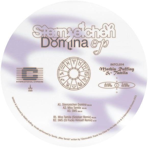Mathis Ruffing & Tamila - Sternzeichen Domina EP [stickered sleeve]