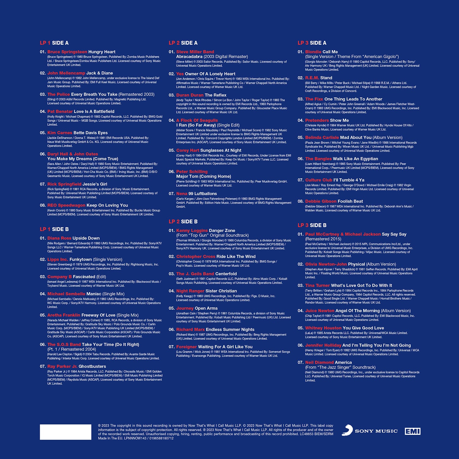 Various Artists NOW That's What I Call USA: The 80s [3LP