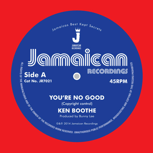 Ken Boothe - You’re No Good / Out Of Order Dub [7" Vinyl]
