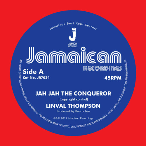 LINVAL THOMPSON - Jah Jah The Conqueror / Version [7" Vinyl]