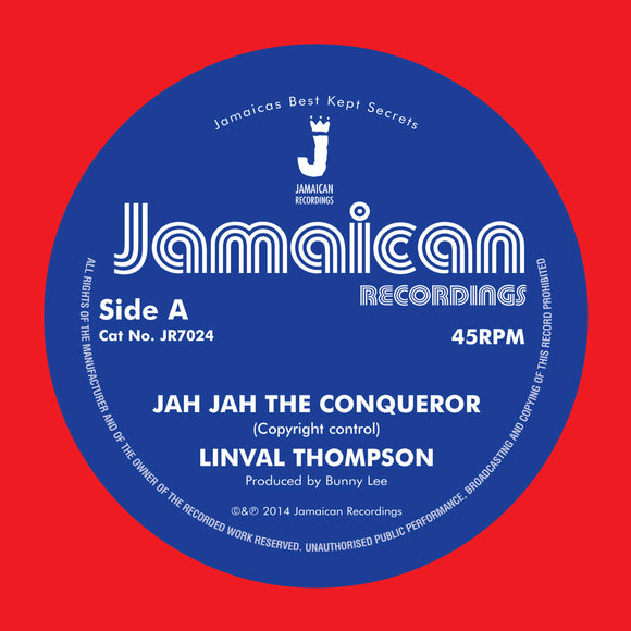 LINVAL THOMPSON - Jah Jah The Conqueror / Version [7