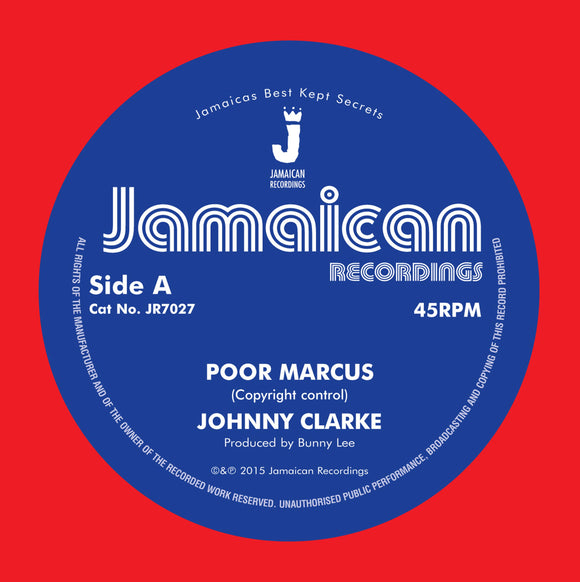 Johnny Clarke - Poor Marcus / Version