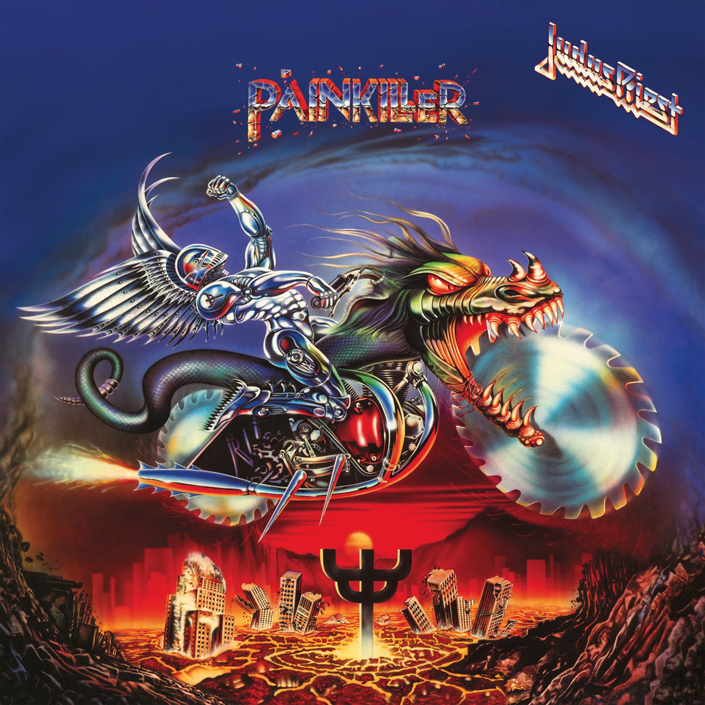 Judas Priest - Painkiller [Blue and White Marble LP]