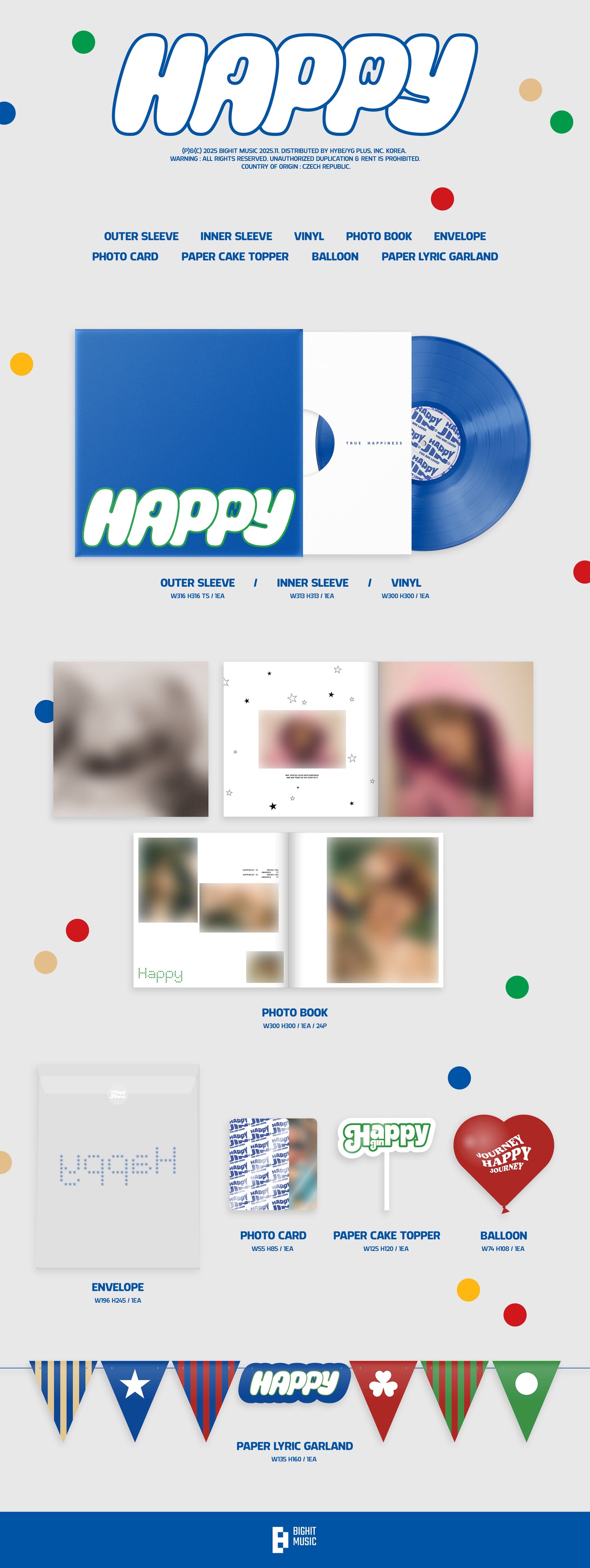 Jin - Happy [Coloured Vinyl]