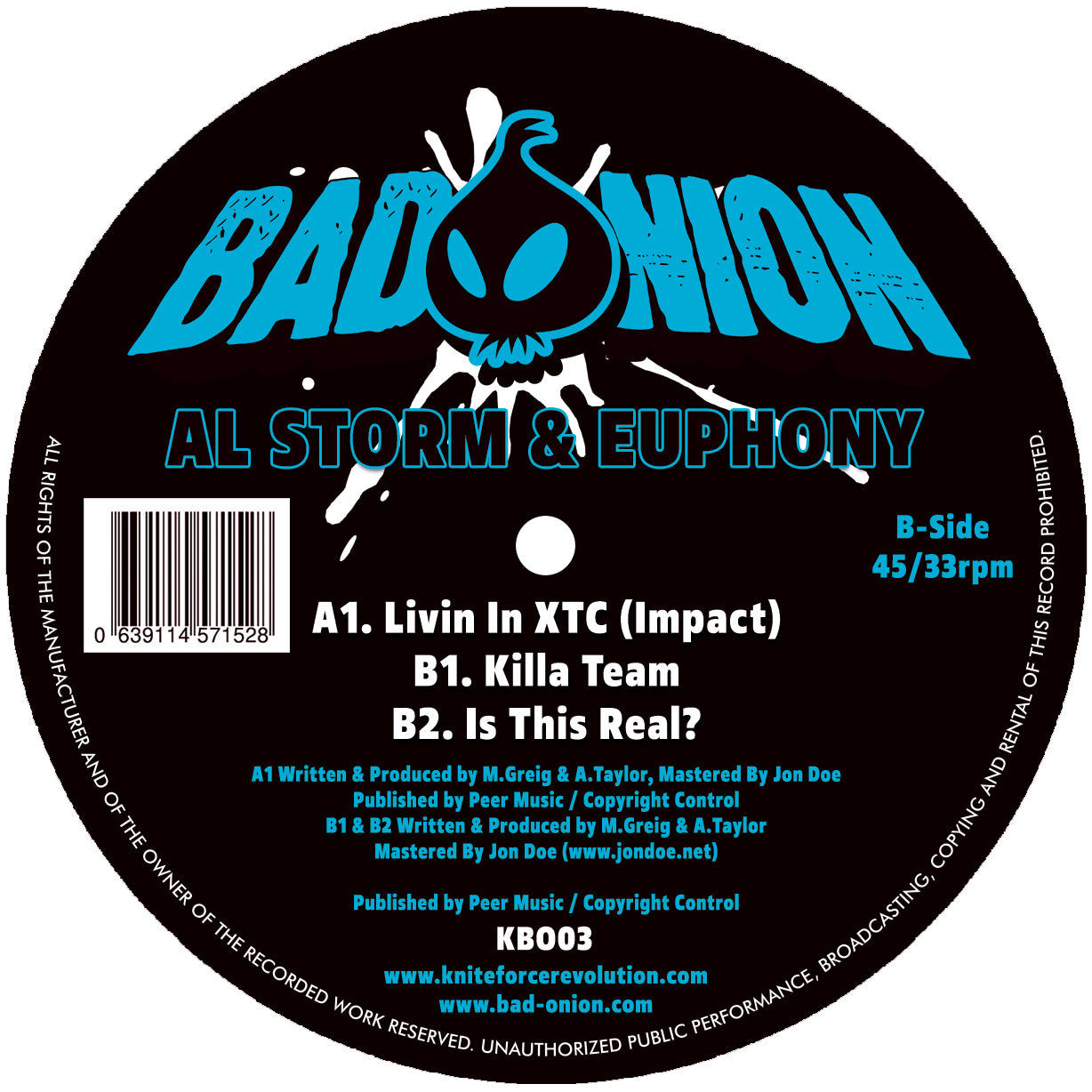 Al Storm & Euphony - Livin' In XTC EP [Coloured Vinyl]