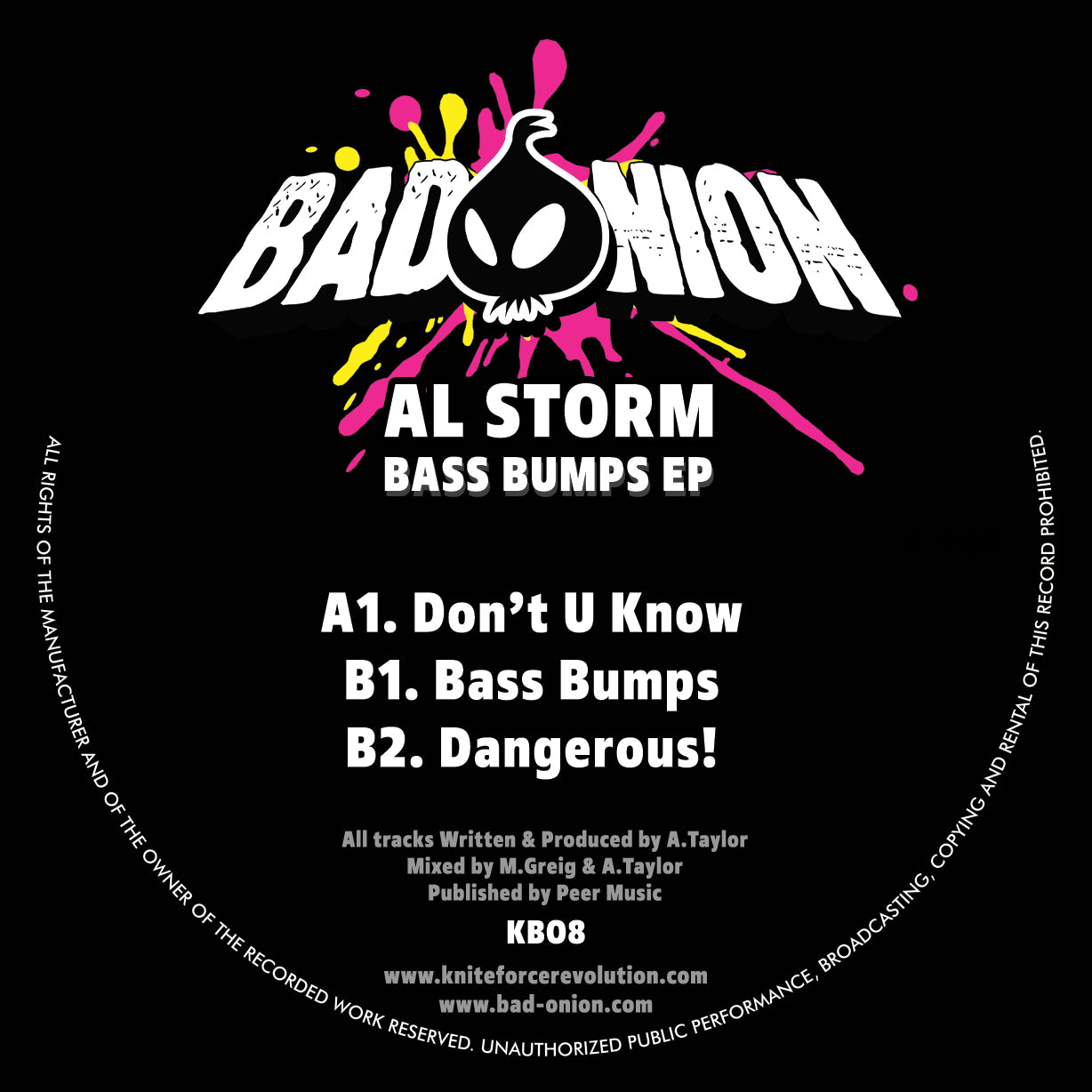 Al Storm - Bass Bumps EP [Coloured Vinyl]