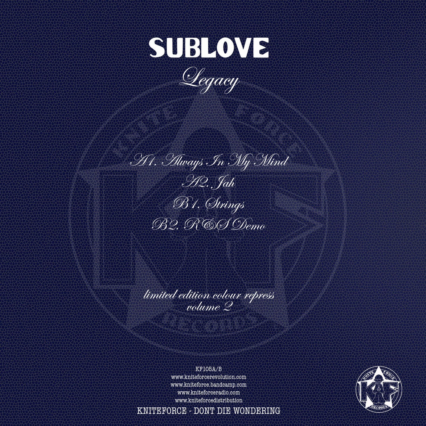 Sublove - Legacy EP Vol. 2 (Blue Marble Vinyl Version)