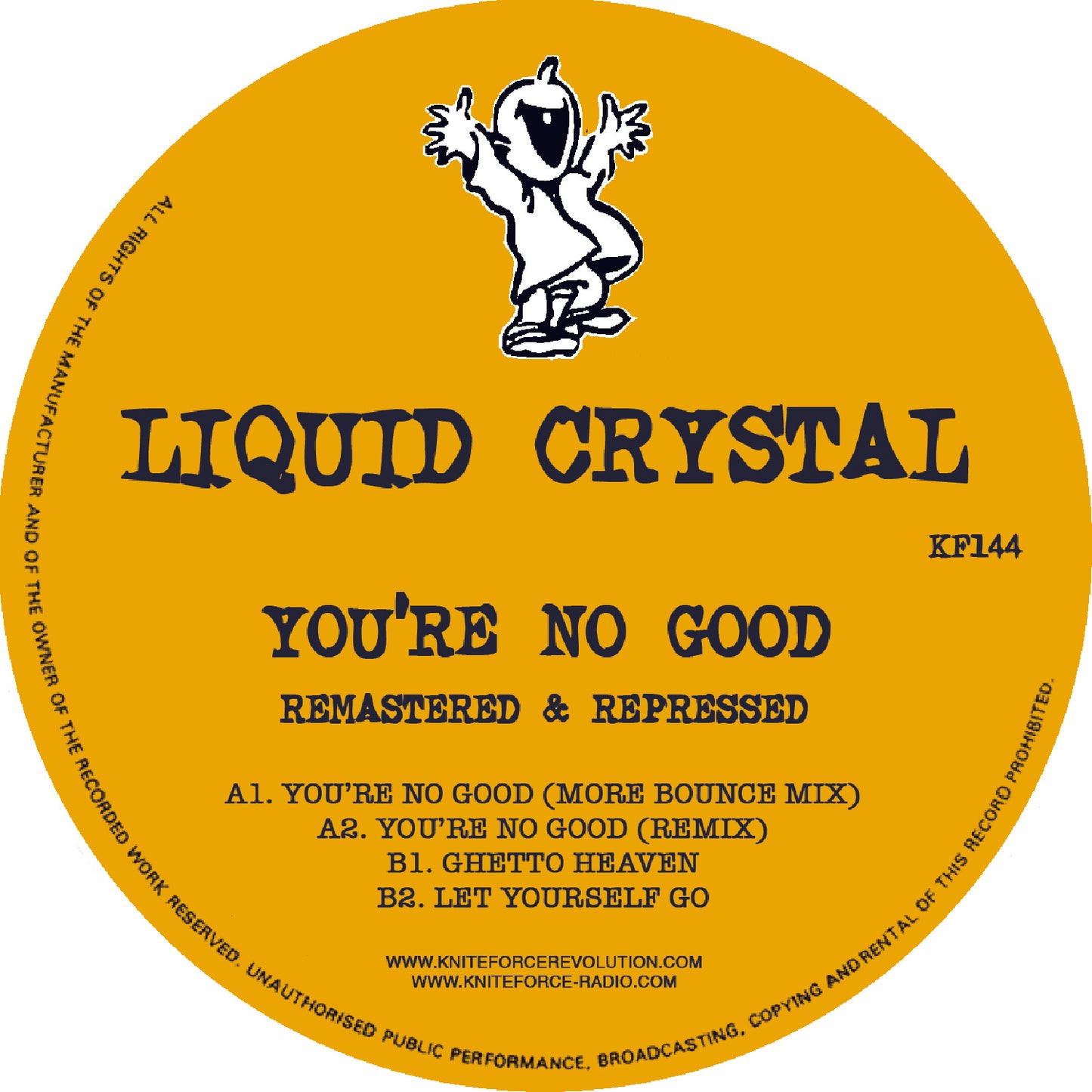 Liquid Crystal - You're No Good EP (Transparent Yellow Vinyl Version)