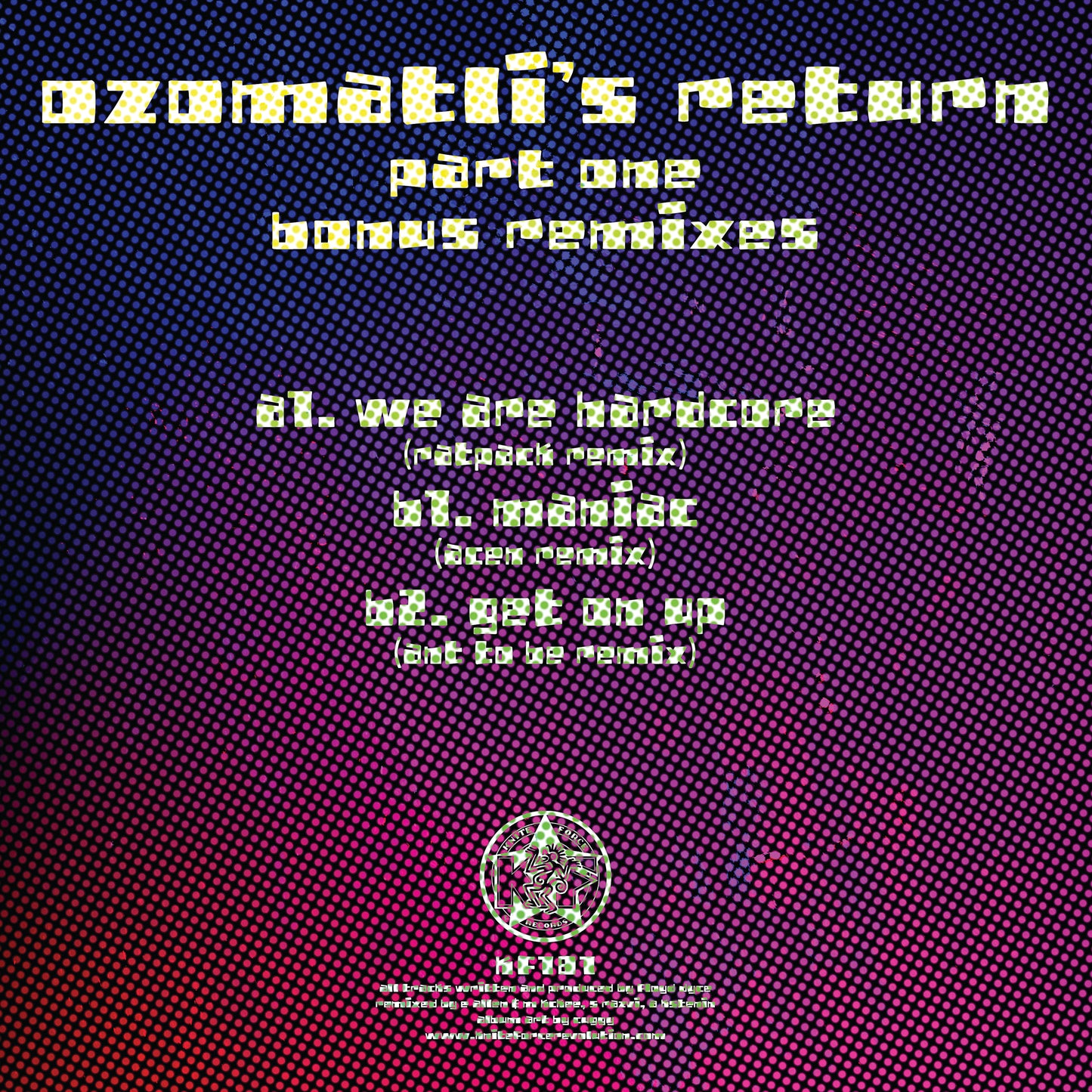 The House Crew - Ratpack / Acen / Ant To Be Remixes (Clear and Purple Splatter Vinyl)