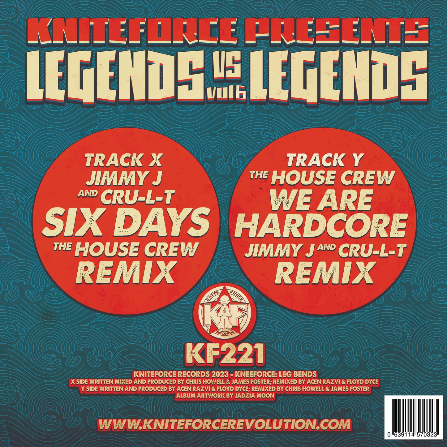 The House Crew Vs Jimmy J & Cru-L-T - Kniteforce Presents Legends Vs Legends Vol. 6 EP (10" vinyl)