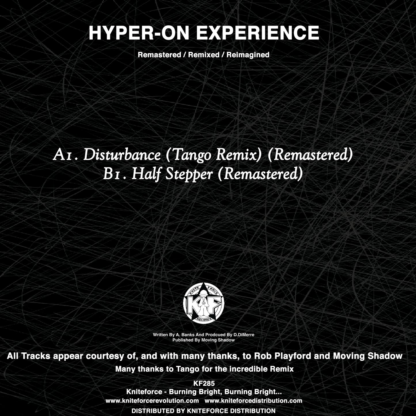 Hyper-On Experience - Disturbance (Tango Remix) / Half Stepper (Remastered) 10" vinyl