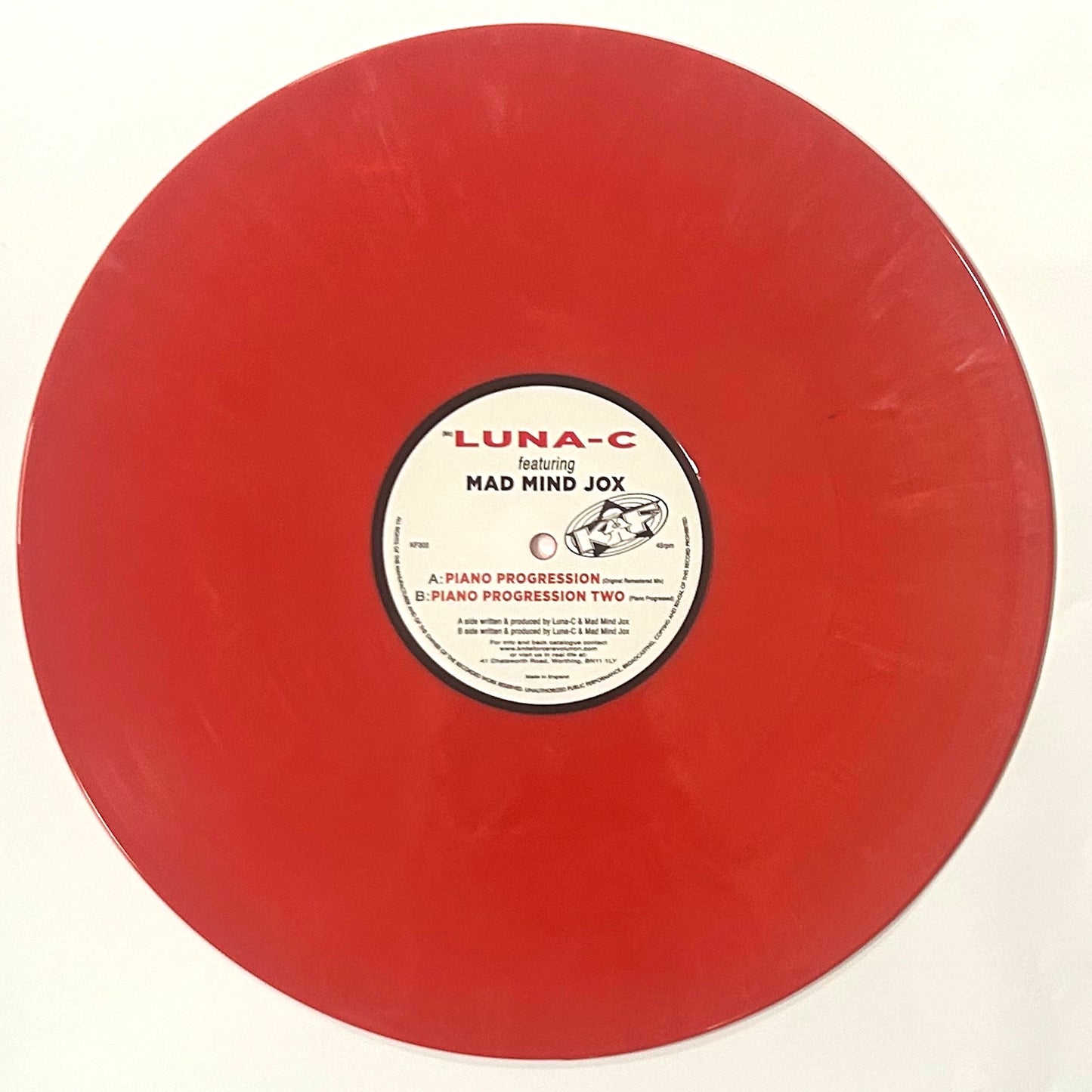 Luna-C & Mad Mind Jox - Piano Progression (Red Vinyl Edition)