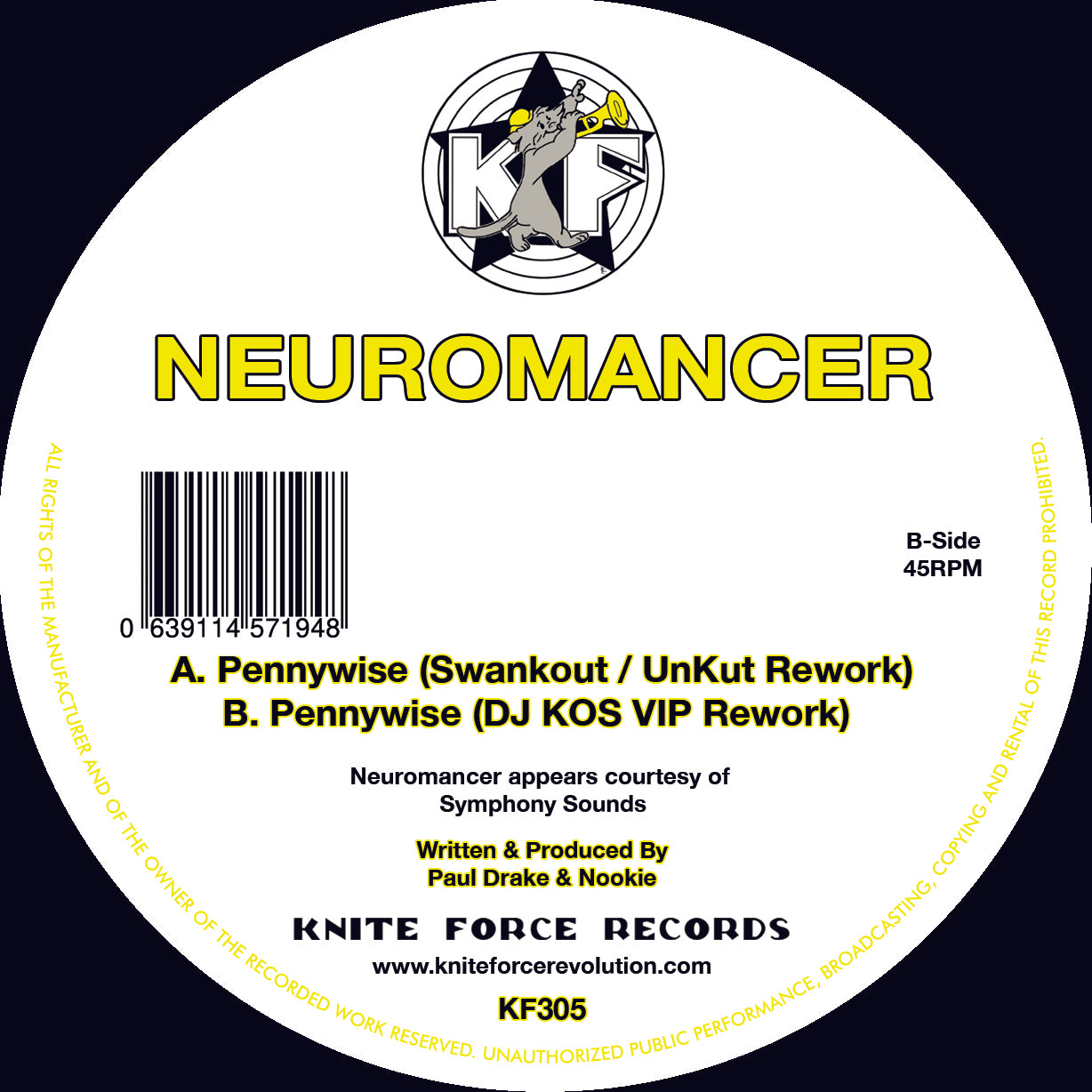 Neuromancer - Pennywise (Secret Remixes) EP [10" Vinyl]