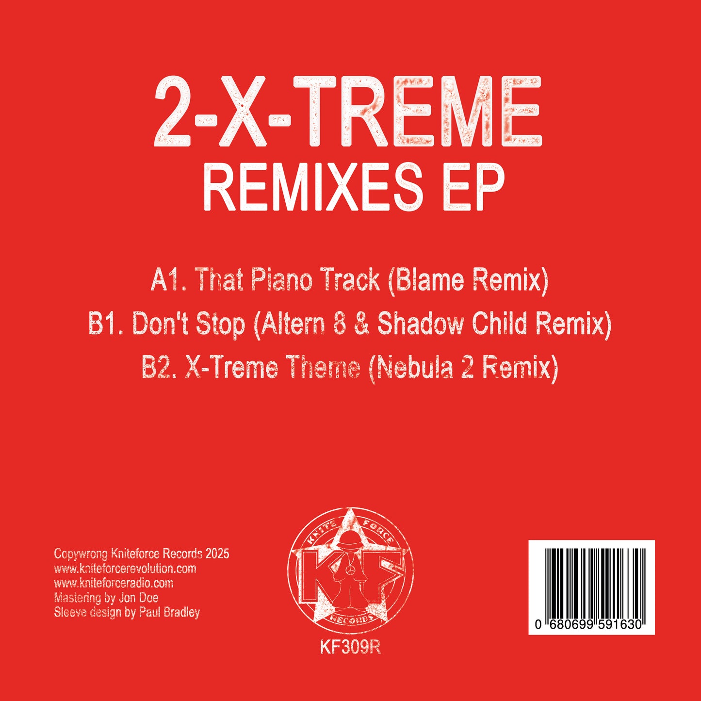 2-X-Treme - Remixes EP (Black Vinyl Version)