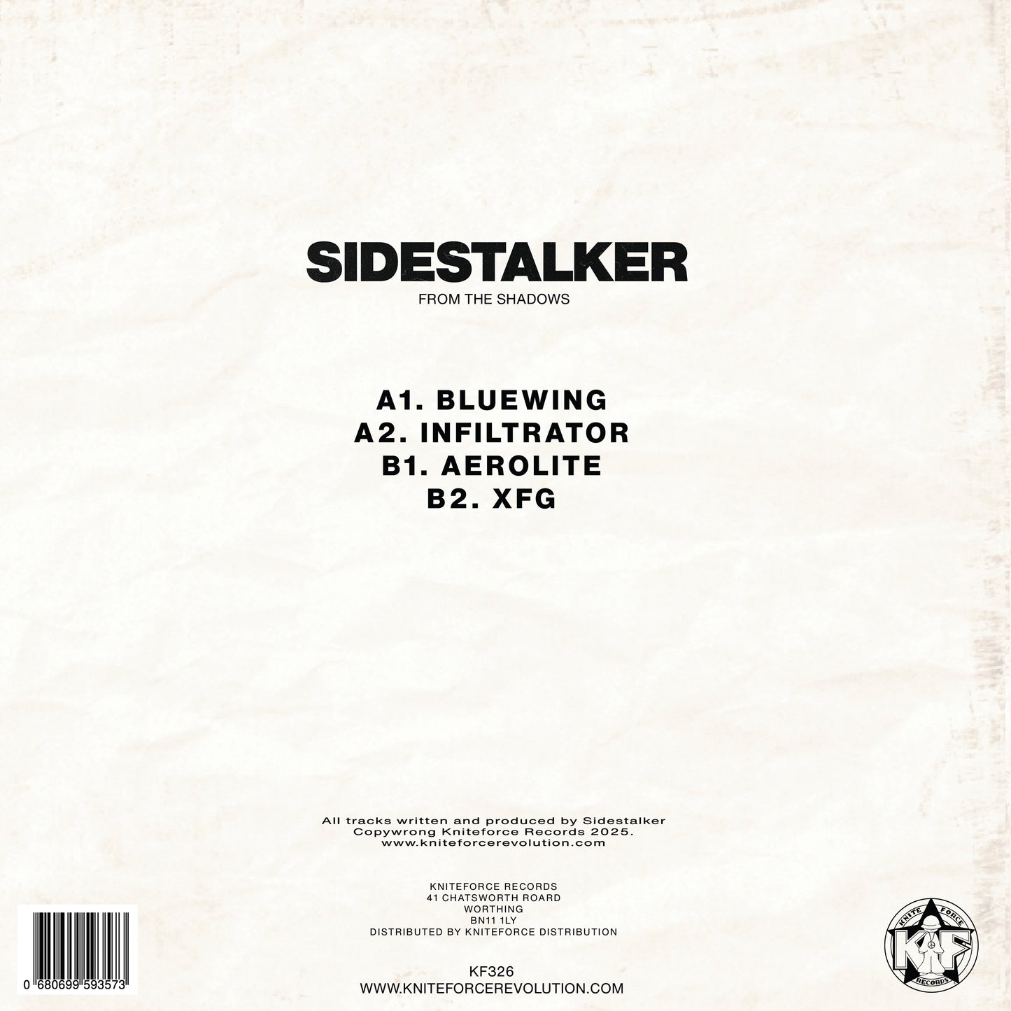 SIDESTALKER - From The Shadows EP (Colour Vinyl Version)