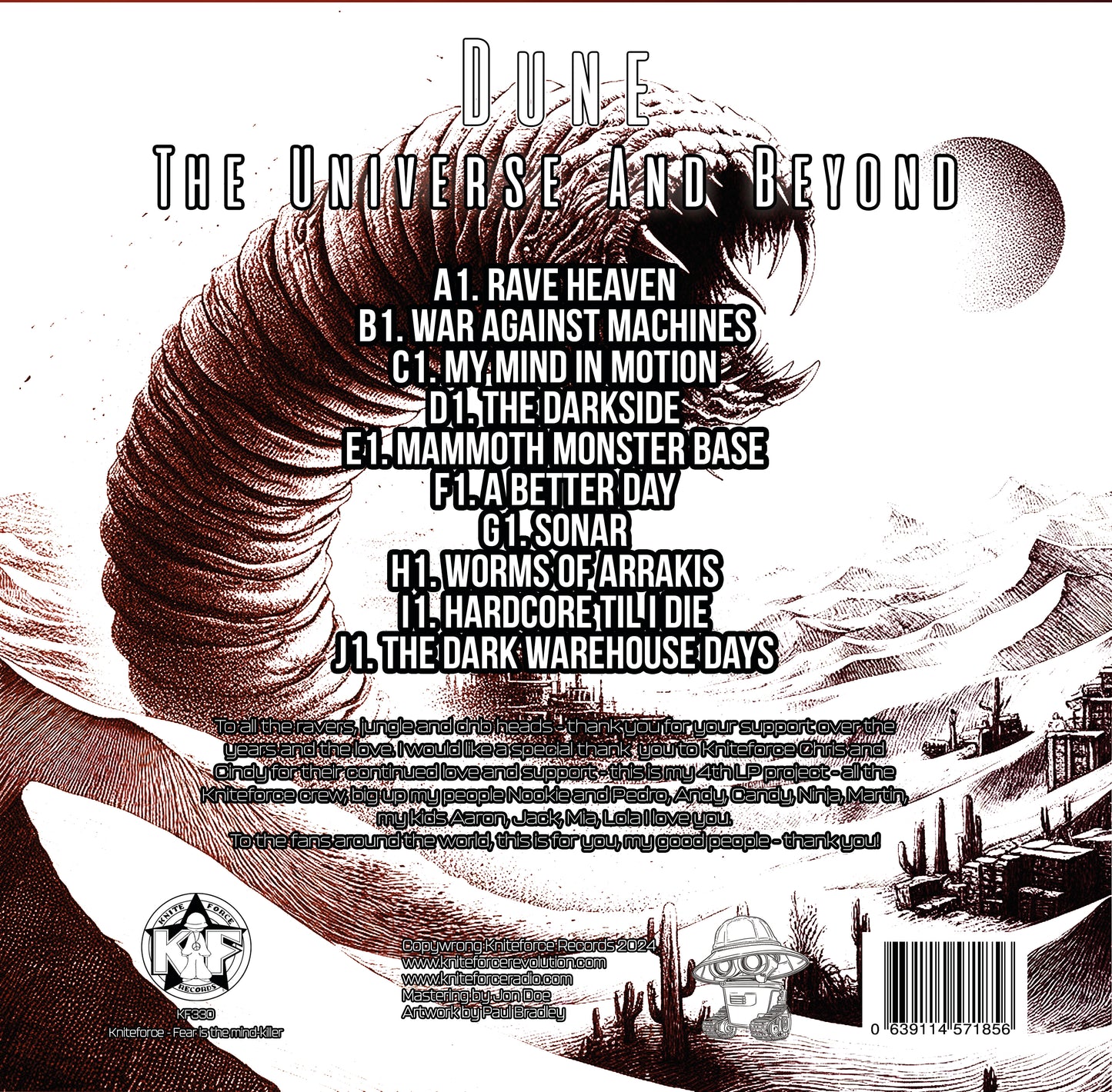 Dune - The Universe And Beyond (Black & White Vinyl Version) (5x10" Vinyl)