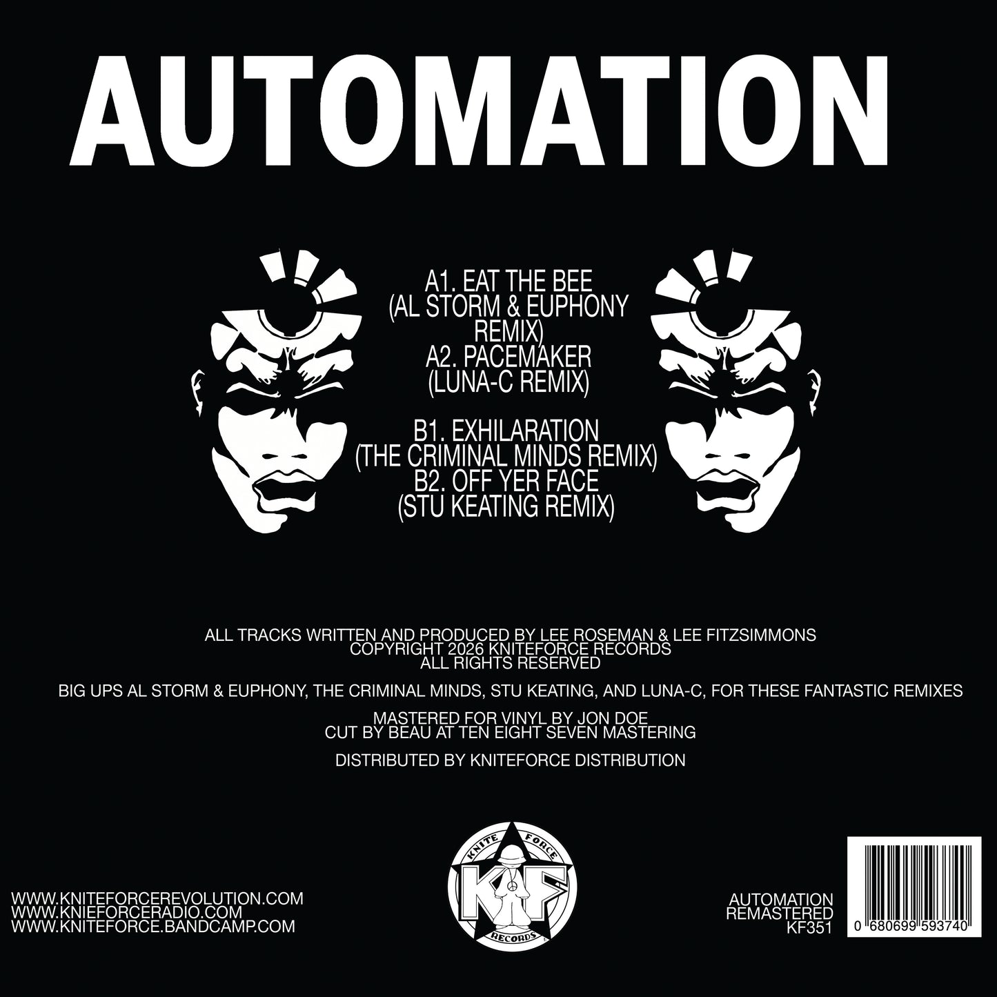Automation - The Remixes Part Four (Yellow and Black Smoked Vinyl Version)