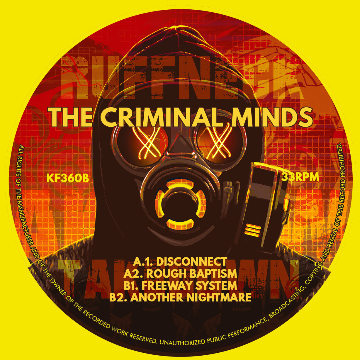 The Criminal Minds - Ruffneck Takedown (Black Vinyl Version) (3x12" Vinyl)