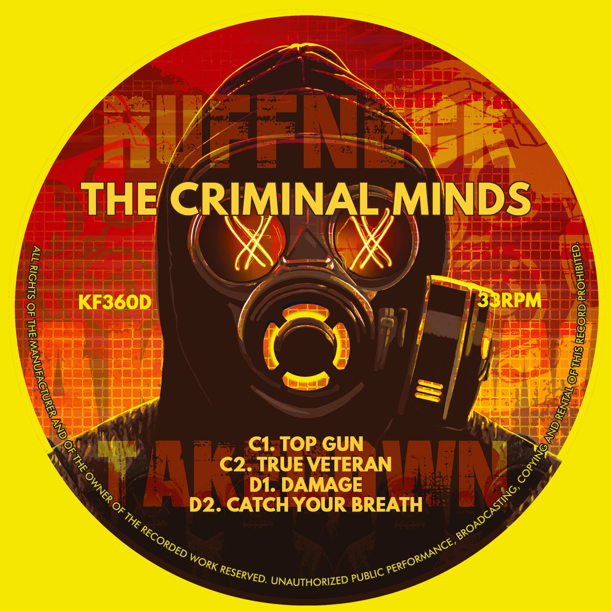 The Criminal Minds - Ruffneck Takedown (Black Vinyl Version) (3x12" Vinyl)
