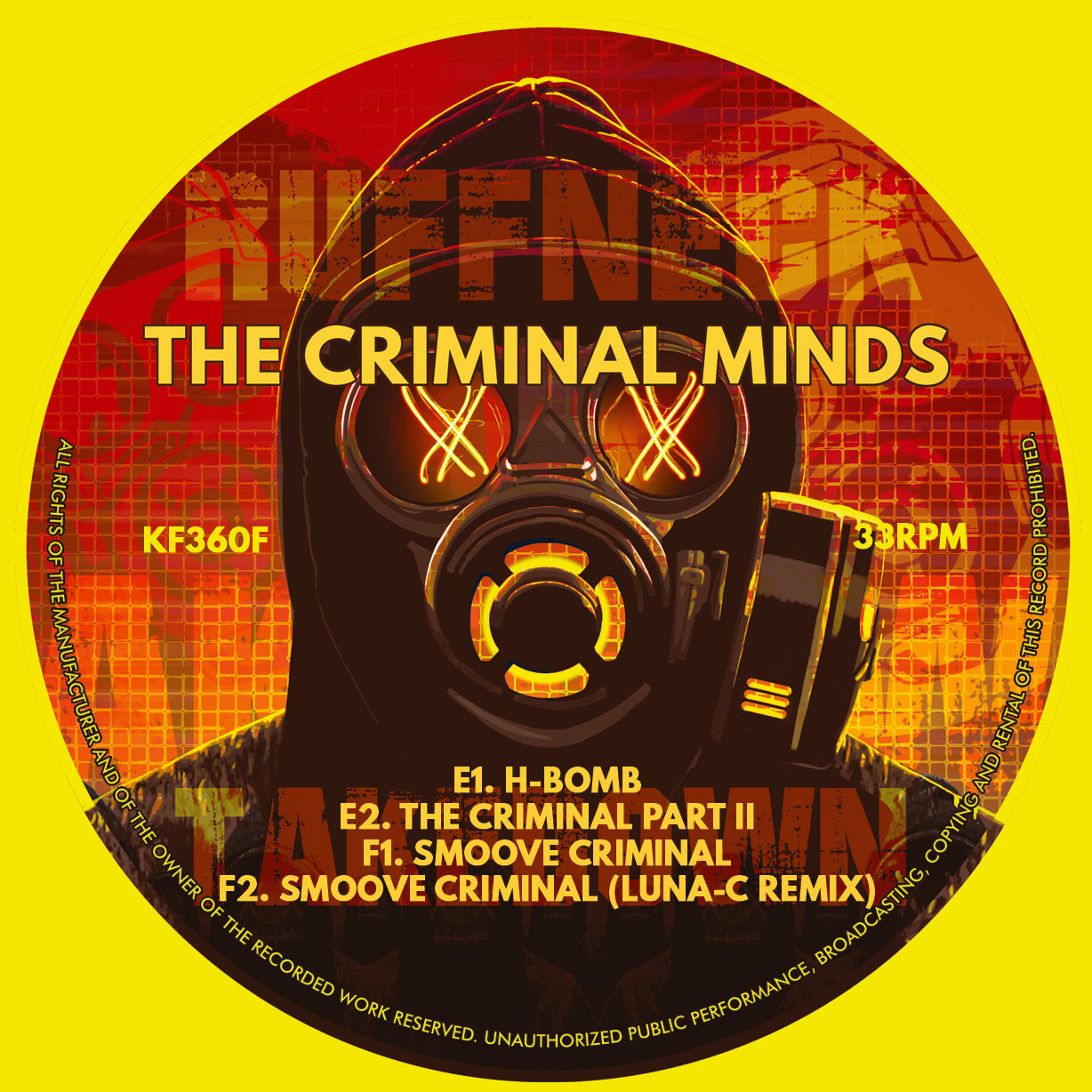 The Criminal Minds - Ruffneck Takedown (Black Vinyl Version) (3x12" Vinyl)