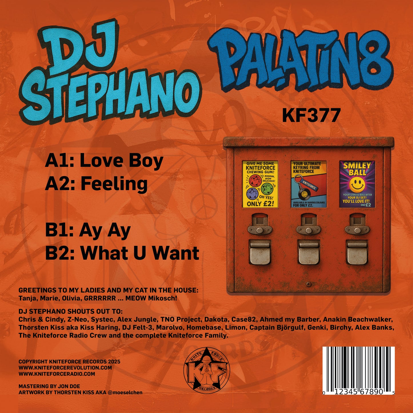 Dj Stephano - Palatin8 (Transparent Yellow Vinyl Version)
