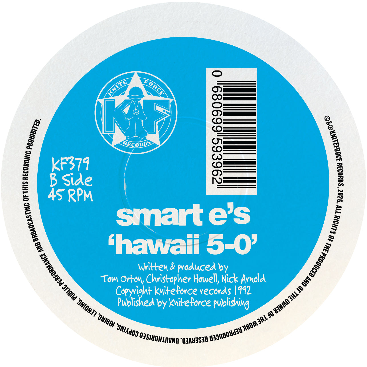 Smart E's - Waynes World / Hawaii 5-0 (Neon Blue Vinyl Version)