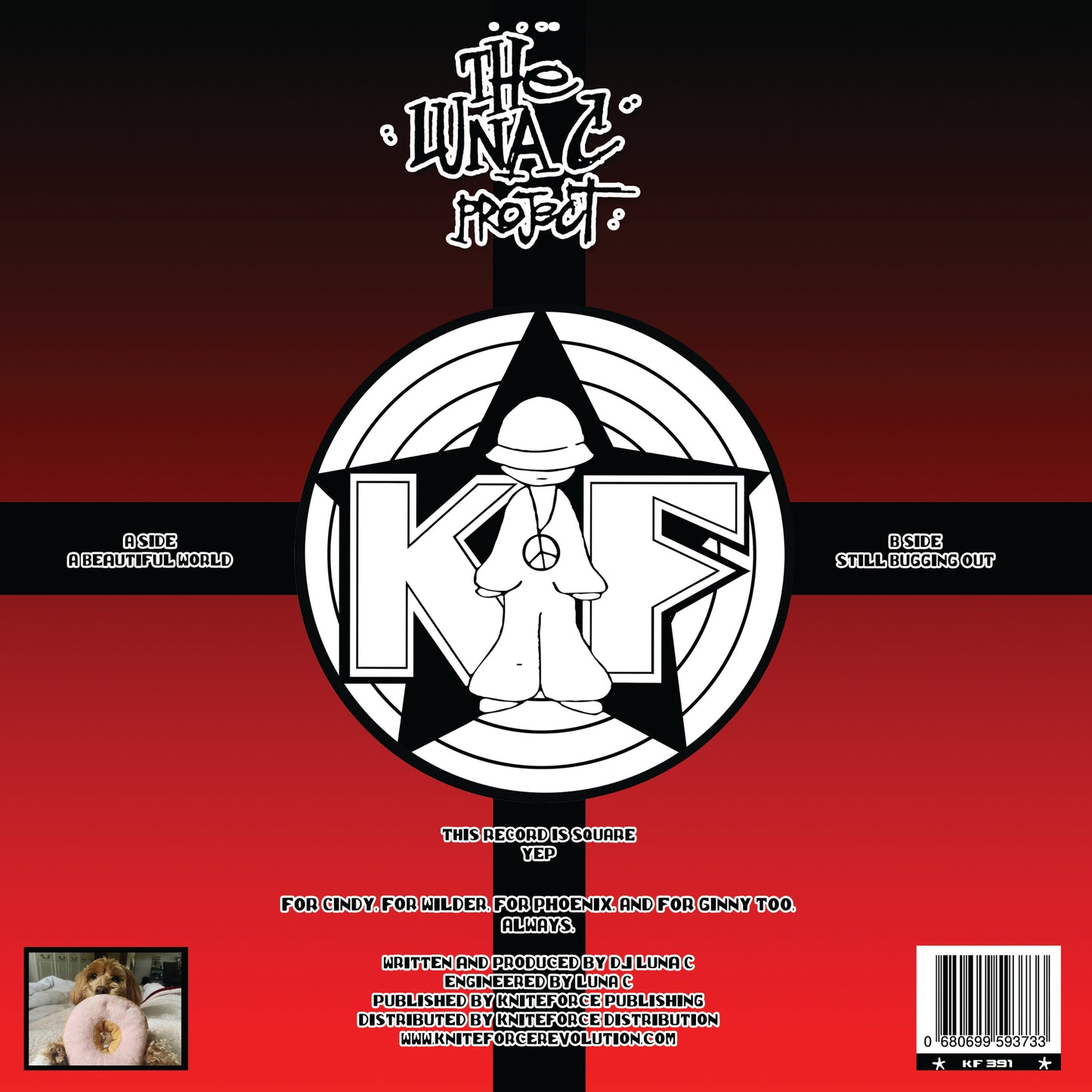 Luna-C - The Lunar Sea (Square Red & Black Vinyl 10" Vinyl)
