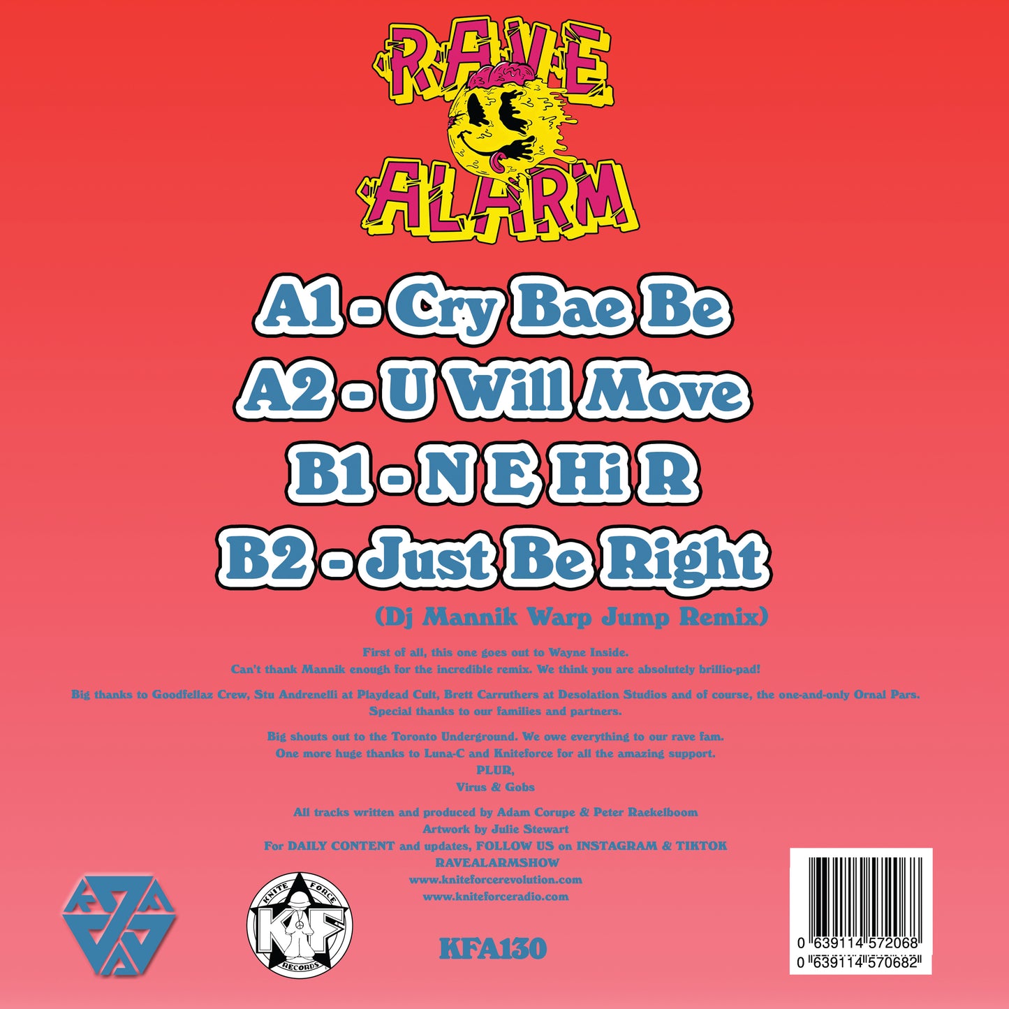 Rave Alarm - Garbage Pail Rekkid 2 (Red Colour Vinyl)