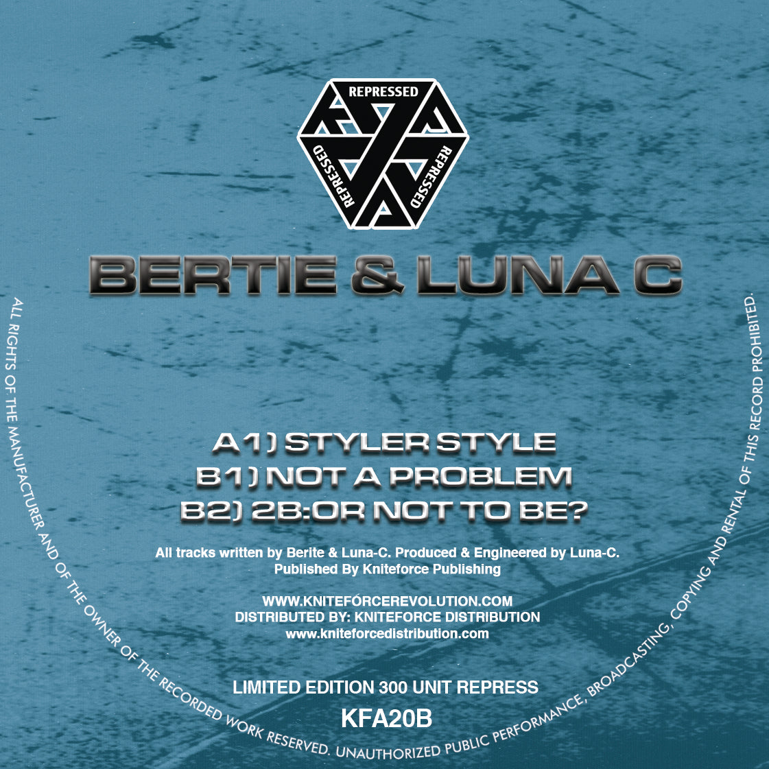 Bertie & Luna-C - Styler Style (Blue Smoked Marble Vinyl Version)
