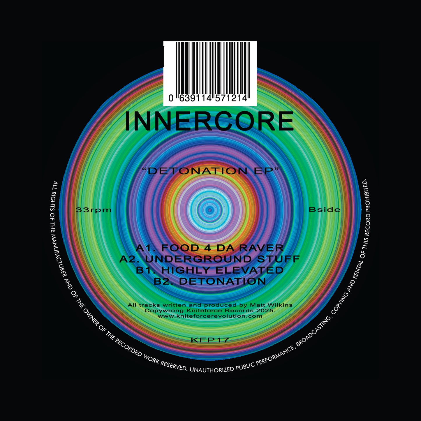 InnerCore - Detonation EP (Translucent Purple Effect Vinyl)