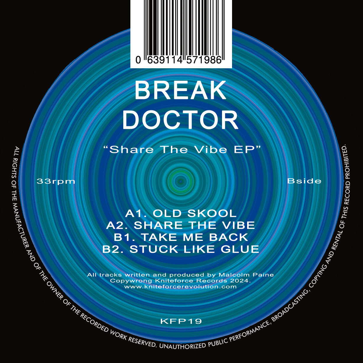 Break Doctor - Share The Vibe EP (Limited Edition Gray Marble Vinyl)