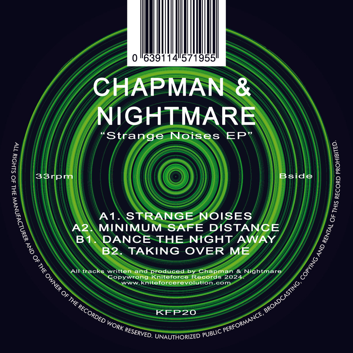 Chapman And Nightmare - The Strange Noises EP (Clear Green Vinyl)