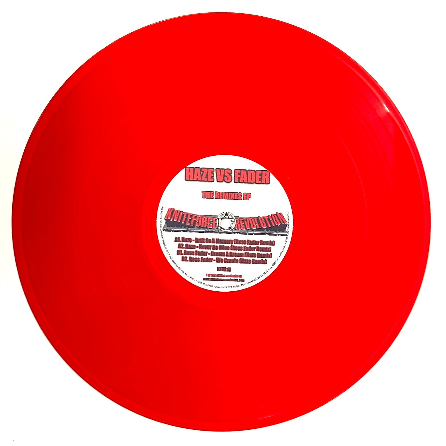 Haze V's Fader - The Remixes EP (Clear Red Vinyl Version)