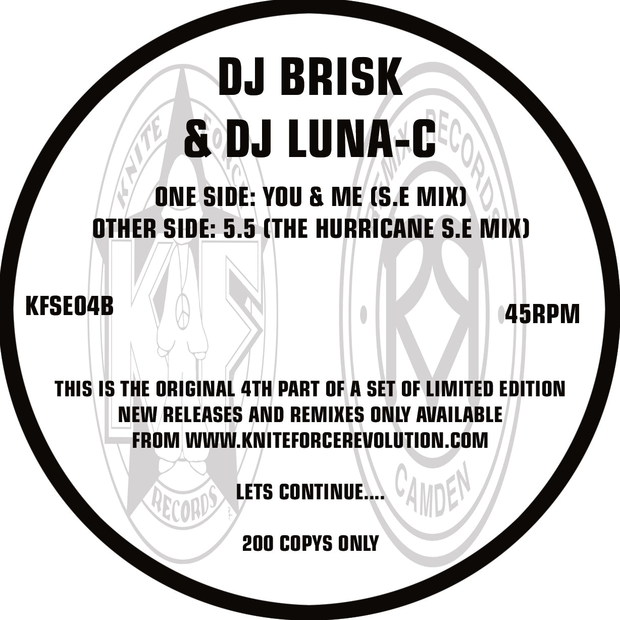 Various Artists - Kniteforce Special Edition Volume 4 (10" Vinyl)