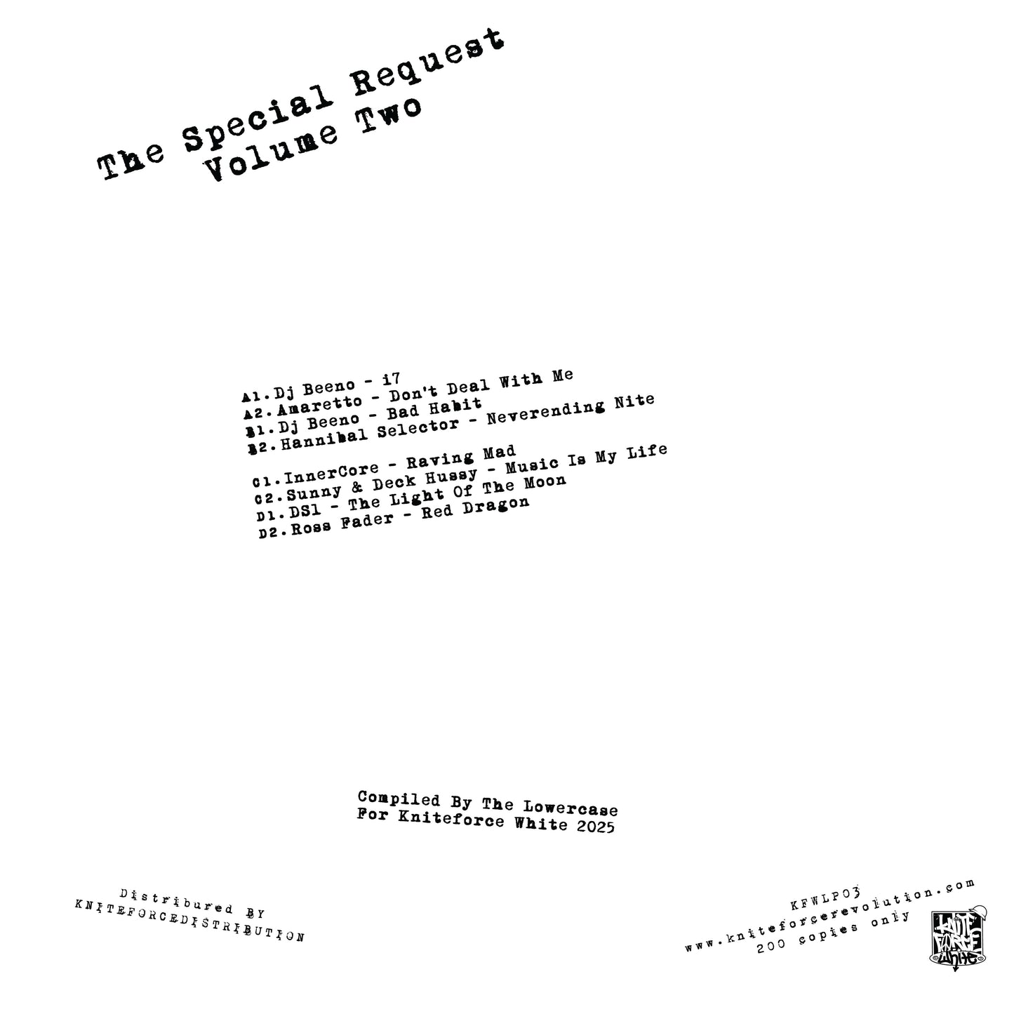 Various Artists - The Special Request Volume 2 (2 x 12" Clear Red Vinyl)