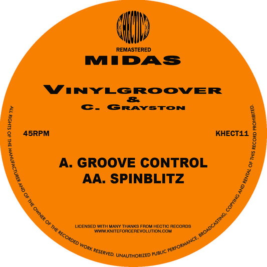 Vinylgroover & C Grayston - Groove Control EP (Neon Orange Vinyl Version)