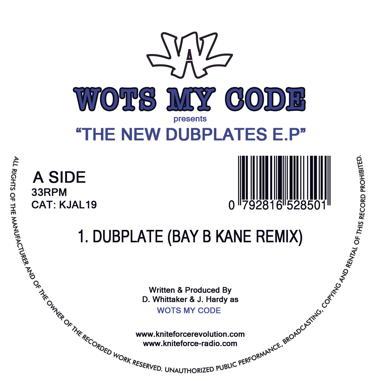 Wots My Code - The New Dubplates EP