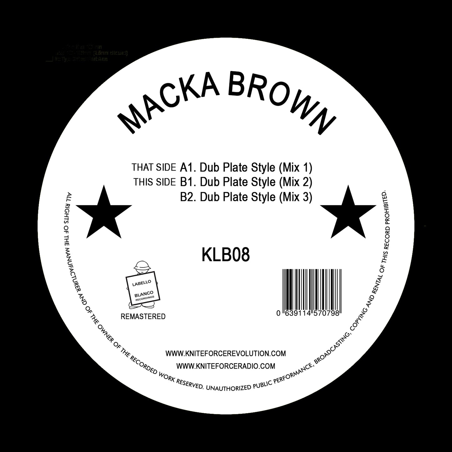 Macka Brown - Dub Plate Style EP