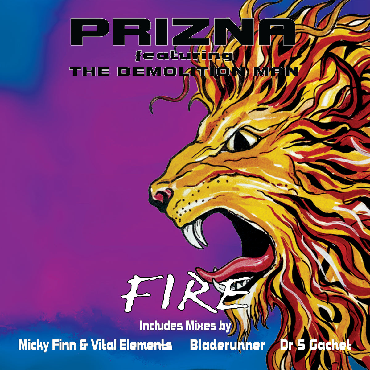 Prizna Featuring The Demolition Man - Fire Remixes 2 (Black Vinyl)