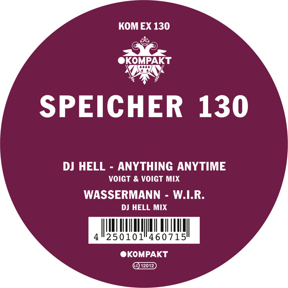 DJ Hell / Wassermann - Speicher 130
