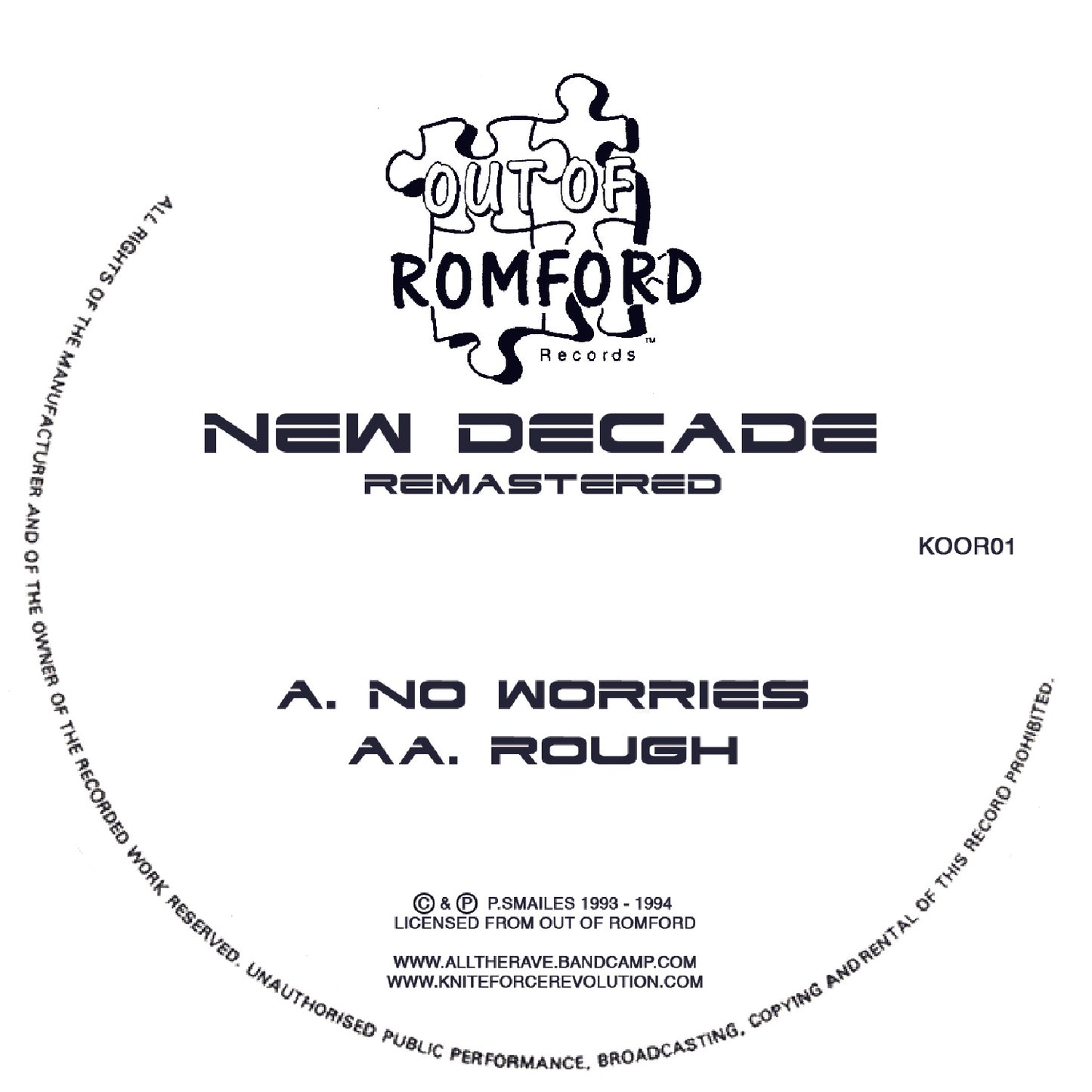 New Decade - No Worries EP (Colour Vinyl Version)